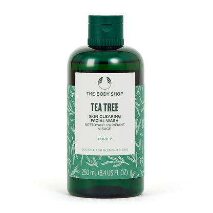 Tea Tree Skin Clearing Facial Wash – Purifying Vegan Face Wash for Oily, Blemished Skin – 8.4 Oz