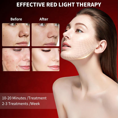 Best Red Light Devices, 7 Color Red Light Machine for Face and Neck, LED Facial Skin Care Beauty Tool at Home