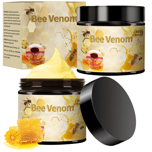 2 PCS Bee Venom Cream, Professional Bee Venom Repair Cream, Natural Skin Moisturizer, New Bee Venom Skin Cream for All Skin Types