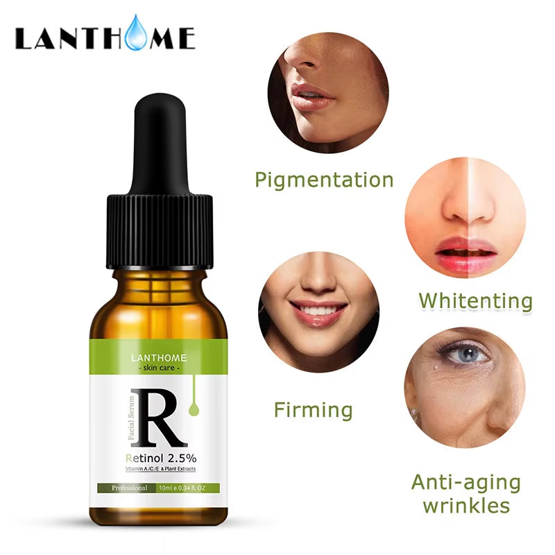 10Ml Retinol Facial Serum anti Wrinkle Fade Dark Spots Moisturizing Whitening Serum Essence Fade Acne Mark Face Skin Care