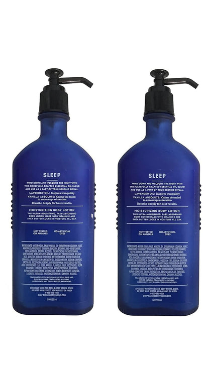 Bath and Body Works Body Lavender and Vanilla Body Lotion with Natural Essential Oils - 2 Pack